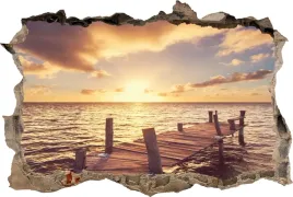 naklejka-scienna-fototapeta-3d-dziura-pomost-zachod-slonca-135x90cm