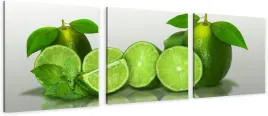 obraz-na-plotnie-tryptyk-do-kuchni-jadalni-na-sciane-limonka-limonki