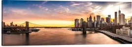 obraz-na-plotnie-panoramiczny-scienny-panorama-miasta-widok-zachod-120x40