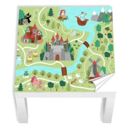 naklejka-na-stolik-dla-dzieci-ikea-zamek-bajkowa-kraina-laminowana-55x55-cm