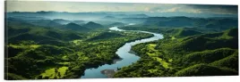 obraz-na-plotnie-panoramiczny-scienny-rzeka-gory-wzorza-widok-120x40