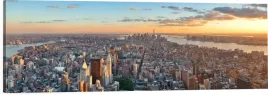 obraz-na-plotnie-panoramiczny-scienny-widok-na-miasto-zachod-120x40
