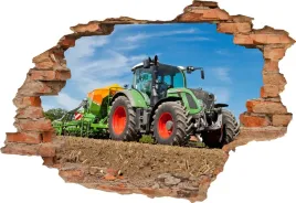 naklejka-scienna-dekoracyjna-dziura-3d-zielony-traktor-pole-zborze