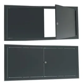 drzwiczki-rewizyjne-metalowe-110x80-grafit-ral7016-zamek-inst-wod-kan-gaz