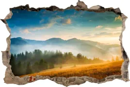 naklejka-dekoracyjna-na-sciane-fototapeta-3d-dziura-las-natura-mgla-gory