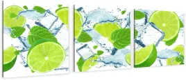 obraz-na-plotnie-tryptyk-do-kuchni-jadalni-na-sciane-zielone-limonki-lod