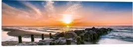 obraz-na-plotnie-do-salonu-panoramiczny-pomost-morze-zachod-slonca-120x40