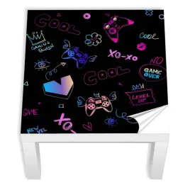 naklejka-na-stolik-ikea-doodle-wzor-dla-dziewczynki-laminowana-55x55-cm