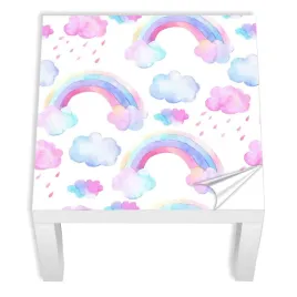 naklejka-na-stolik-dla-dziewczynki-ikea-tecza-chmurki-laminowana-55x55-cm