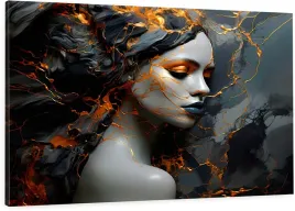 obraz-scienny-na-plotnie-canvas-abstrakcja-zloto-kobieta-marmur-90x60