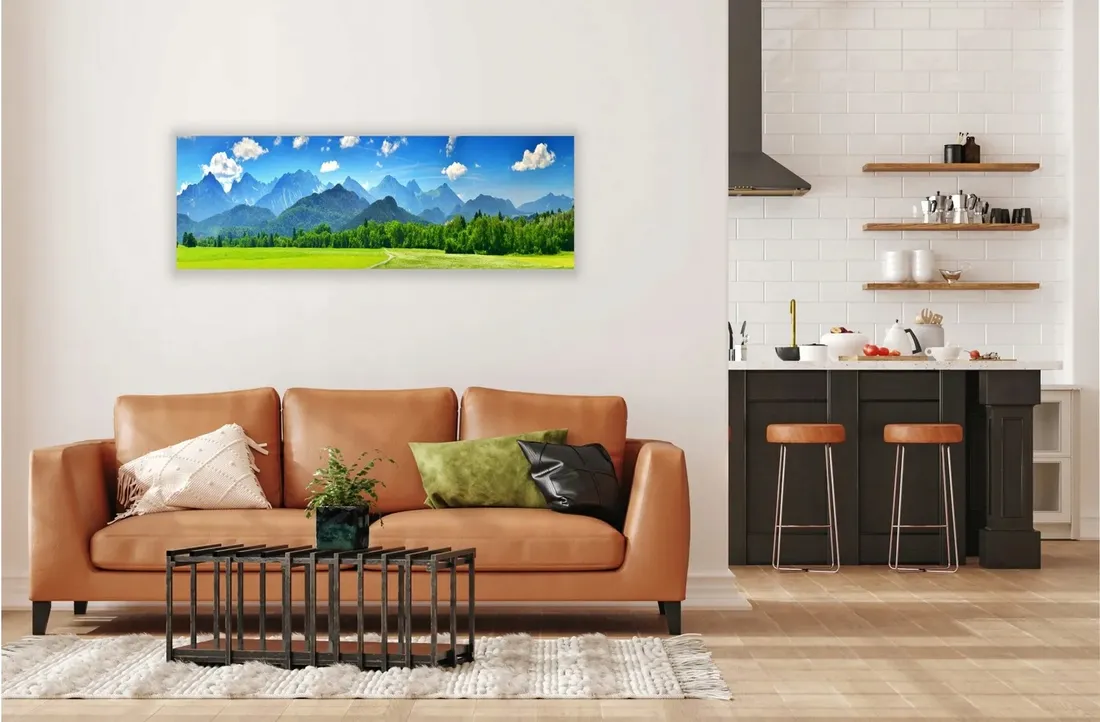 obraz-na-plotnie-panoramiczny-scienny-alpy-panorama-gor-120x40