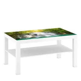 naklejka-na-stolik-kawowy-ikea-wodospad-w-lesie-slonce-laminowana-90x55-cm