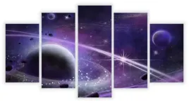tryptyk-5-czesci-obraz-kosmos-planety