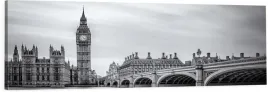 obraz-na-plotnie-do-salonu-panorama-londyn-czarno-bialy-big-ben-90x30
