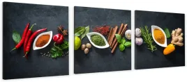 obraz-na-plotnie-tryptyk-do-kuchni-jadalni-scienny-ziola-i-przyprawy-chili