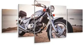 tryptyk-5-czesci-na-sciane-chopper-stylowy-motor