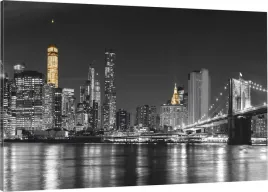 obraz-na-plotnie-miasto-most-noca-new-york-70x50
