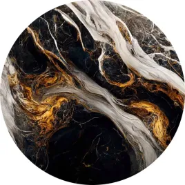 fototapeta-samoprzylepna-okragla-naklejka-scienna-czarny-marmur-marble