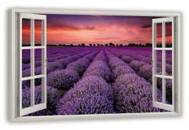 obraz-na-plotnie-okno-pole-lawendy-120x80