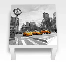 naklejka-na-stolik-kawowy-ikea-lack-new-york-street-taxi-laminowana-55x55cm