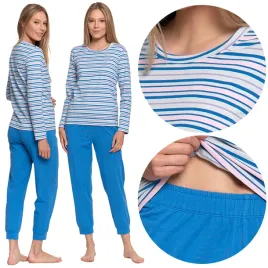 pizama-damska-dwuczesciowa-paski-spodnie-koszulka-bawelniana-moraj-r-xxl