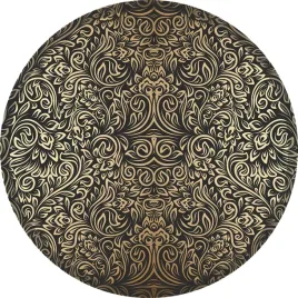 mata-podkladka-pod-krzeslo-100cm-zloto-czarny-wzor