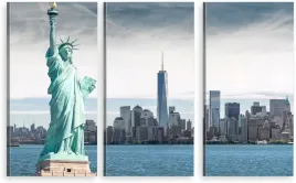 tryptyk-obraz-na-sciane-statua-nowy-york-new-jork