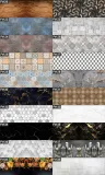 fototapeta-do-kuchni-patchwork-brazowy-260x60cm-orientacja-pozioma