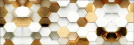 fototapeta-do-kuchni-heksagony-zlotobiel-260x60-cm