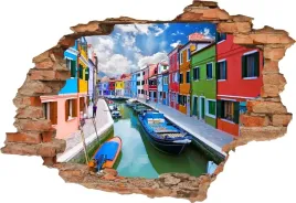 fototapeta-3d-samoprzylepna-naklejka-na-sciane-kolorowe-miasto-kanal