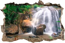 fototapeta-dziura-3d-naklejka-natura-wodospad-las