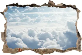 fototapeta-dziura-3d-naklejka-na-sciane-chmury