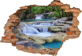 fototapeta-3d-samoprzylepna-naklejka-na-sciane-dziura-wodospad-las