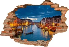 fototapeta-3d-samoprzylepna-naklejka-scienna-dziura-wenecja-noca-kanal