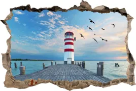 fototapeta-dziura-3d-naklejka-latarnia-morska