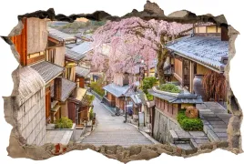 fototapeta-dziura-3d-naklejka-uliczka-w-japonii