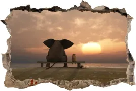 fototapeta-dziura-3d-naklejka-na-sciane-slon
