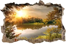 fototapeta-dziura-3d-naklejka-na-sciane-zachod-las