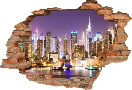 fototapeta-3d-samoprzylepna-naklejka-dekoracyjna-dziura-miasto-noca-swiatla