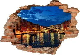 fototapeta-3d-samoprzylepna-naklejka-na-sciane-noc-w-wenecji-kanal