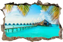 fototapeta-dziura-3d-naklejka-na-sciane-molo-bali-tropiki-ocean