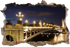 fototapeta-dziura-3d-naklejka-na-sciane-most-noca
