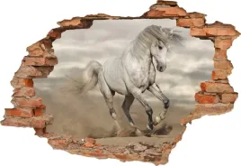 fototapeta-3d-samoprzylepna-naklejka-scienna-dekoracyjna-bialy-rumak