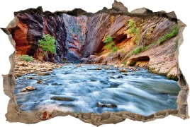 fototapeta-dziura-3d-naklejka-scienna-potok-skaly