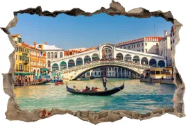 naklejka-na-sciane-fototapeta-3d-dziura-wenecja-kanal-wlochy