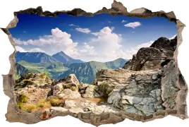 fototapeta-dziura-3d-naklejka-scienna-szczyty-gor-szczyt-gory