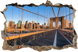 fototapeta-dziura-3d-naklejka-na-sciane-stary-most-new-york