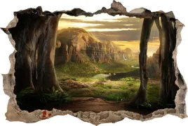 fototapeta-dziura-3d-naklejka-natura-zachod-widok
