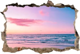 fototapeta-dziura-3d-naklejka-rozowy-zachod