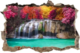 fototapeta-dziura-3d-naklejka-scenna-kolorowe-wodospady-tajlandia